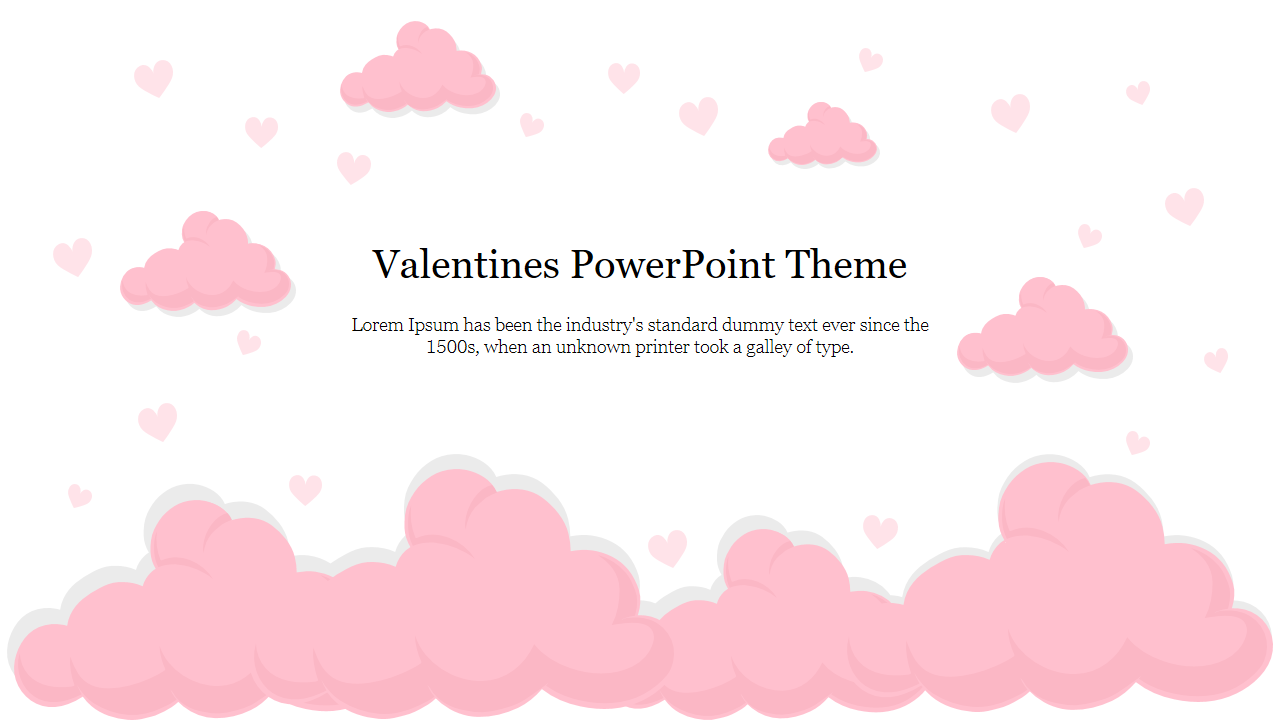 Free - Pretty Pinkish Valentines PowerPoint Theme Slide